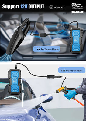 Bateria Jump Starter Luz LED 12V 7.0L Automóvel a gasolina 2000A Lítio com saída DC 12V 5.5