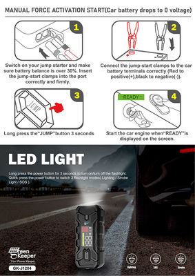 20000mah Jump Starter Pack portátil Utrai Booster 1500A com luz LED para emergência