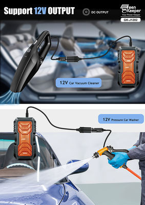 QC 18W Input GreenKeeper UltraSafe Super Capacitor 2000A Bateria Jump Starter Com Luz LED