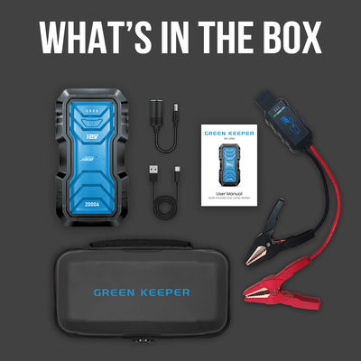 UltraSafe 12V 24V 2000A Fit Jump Starter Power Bank com alta capacidade 16000mAh/59.2Wh
