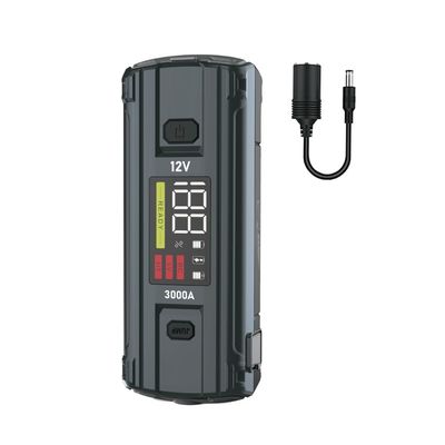 Função do ecrã LCD UltraSafe 12V 24V 3000A Bateria Booster Pack Para Car Jump Starter