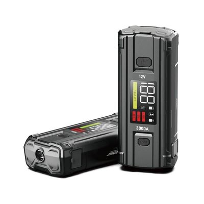 Função do ecrã LCD UltraSafe 12V 24V 3000A Bateria Booster Pack Para Car Jump Starter