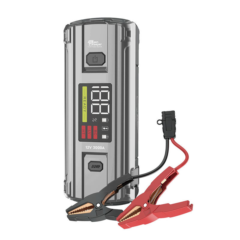 Green Keeper 2024 3000A 12V Portátil Jump Starter 20000mAh/74Wh Capacidade Smart Clamps
