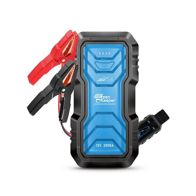 Bateria portátil Jump Starter Green Keeper 2024 2000A 16000mAh 12V Com luz LED
