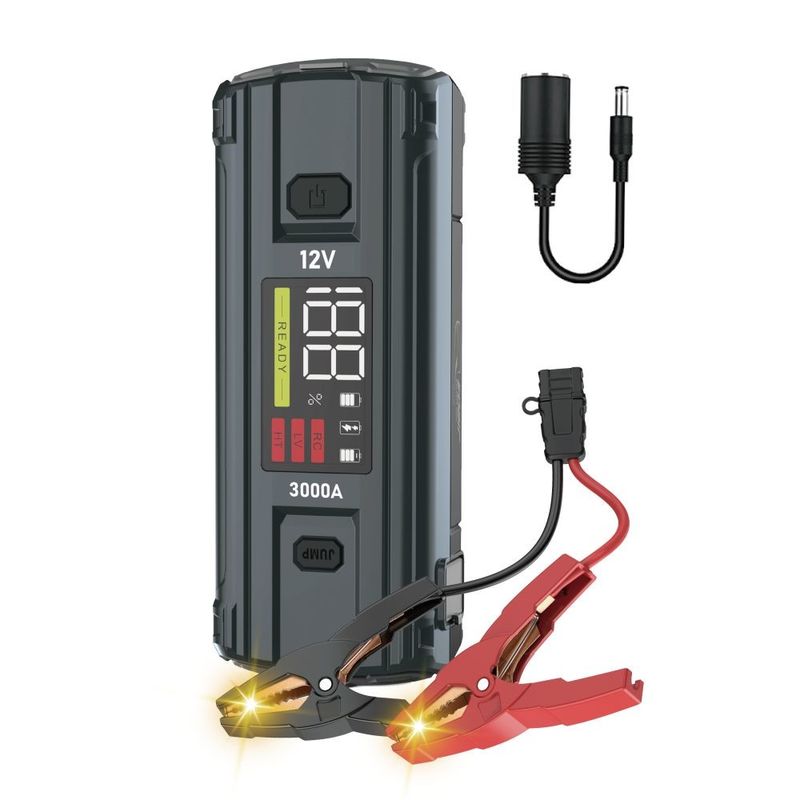Bateria de carro Jump Starter UltraSafe Super Capacitor 3000A Power Bank para veículos Caminhão