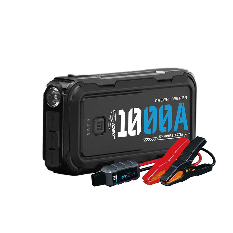 Multifunção 1200A Peak Mini Car Jump Starter com compressor de ar e ecrã digital